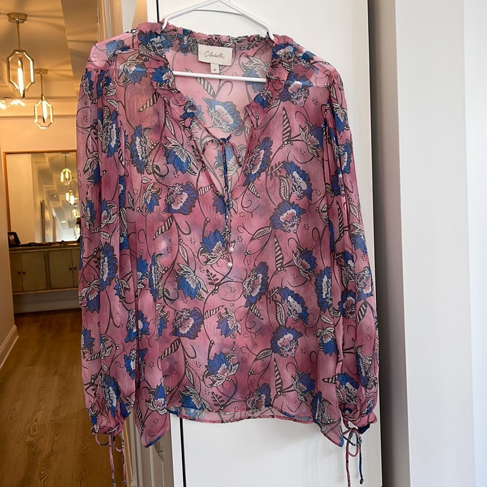 Cleobella Pink Floral Blouse